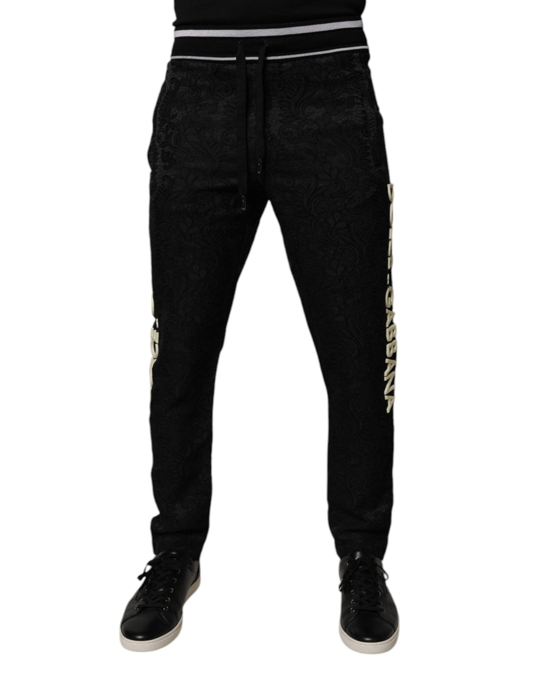 Dolce &amp; Gabbana Sample Sale Dolce &amp; Gabbana Black Mid Waist Jogger Men Sweatpants Pants - | Designer outlet