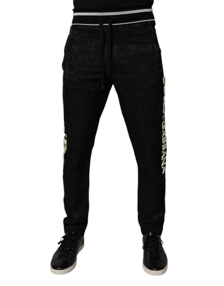 Dolce &amp; Gabbana Sample Sale Dolce &amp; Gabbana Black Mid Waist Jogger Men Sweatpants Pants - | Designer outlet