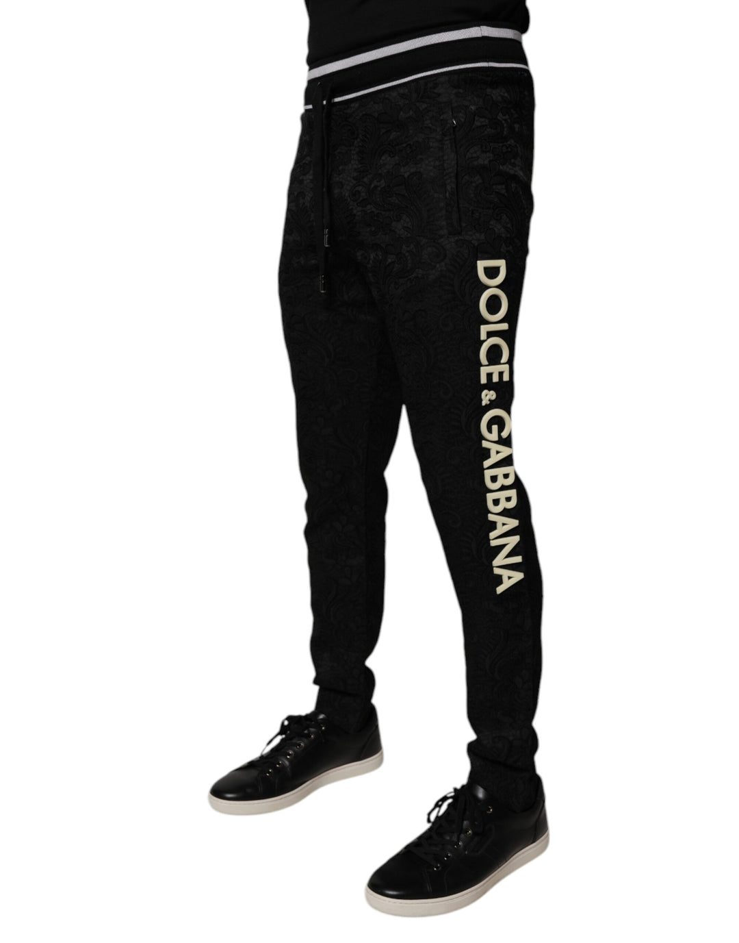 Dolce &amp; Gabbana Sample Sale Dolce &amp; Gabbana Black Mid Waist Jogger Men Sweatpants Pants - | Designer outlet