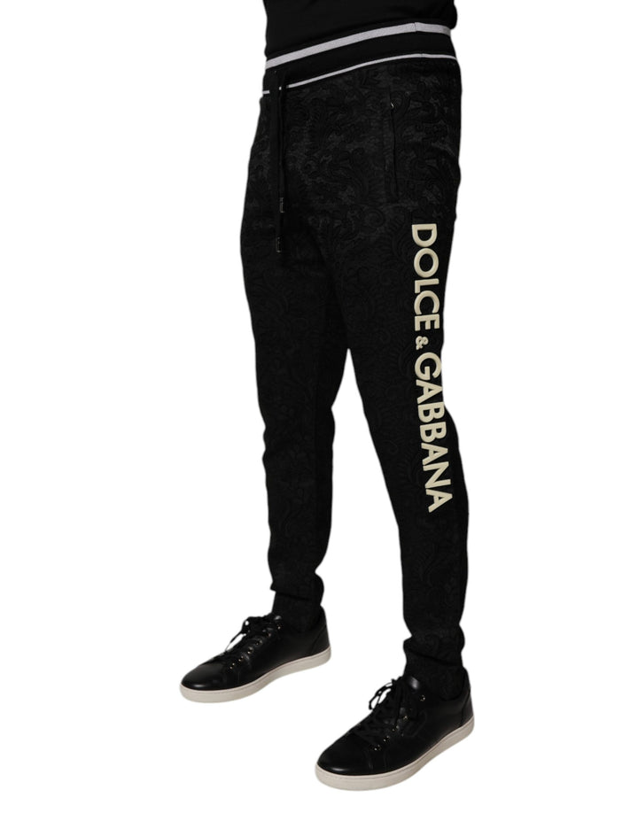 Dolce &amp; Gabbana Sample Sale Dolce &amp; Gabbana Black Mid Waist Jogger Men Sweatpants Pants - | Designer outlet