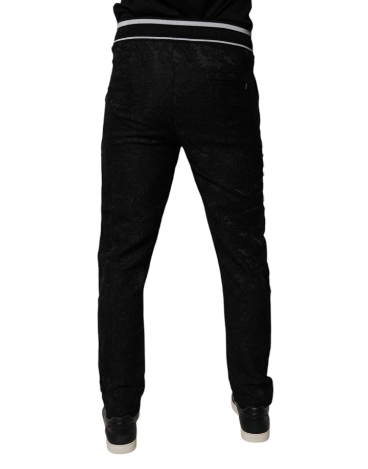 Dolce &amp; Gabbana Sample Sale Dolce &amp; Gabbana Black Mid Waist Jogger Men Sweatpants Pants - | Designer outlet