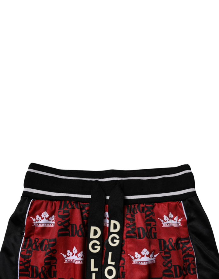Dolce &amp; Gabbana Sample Sale Dolce &amp; Gabbana Red Crown Logo Monogram Men Sweatpants Pants - | Designer outlet