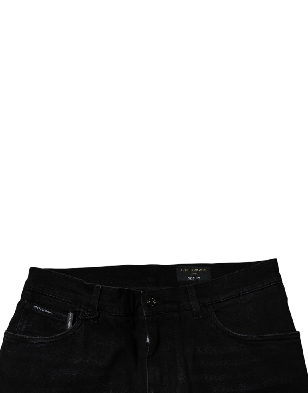 Dolce & Gabbana Black Ripped Cotton Skinny Men Denim Jeans by Dolce & Gabbana outlet now on sale