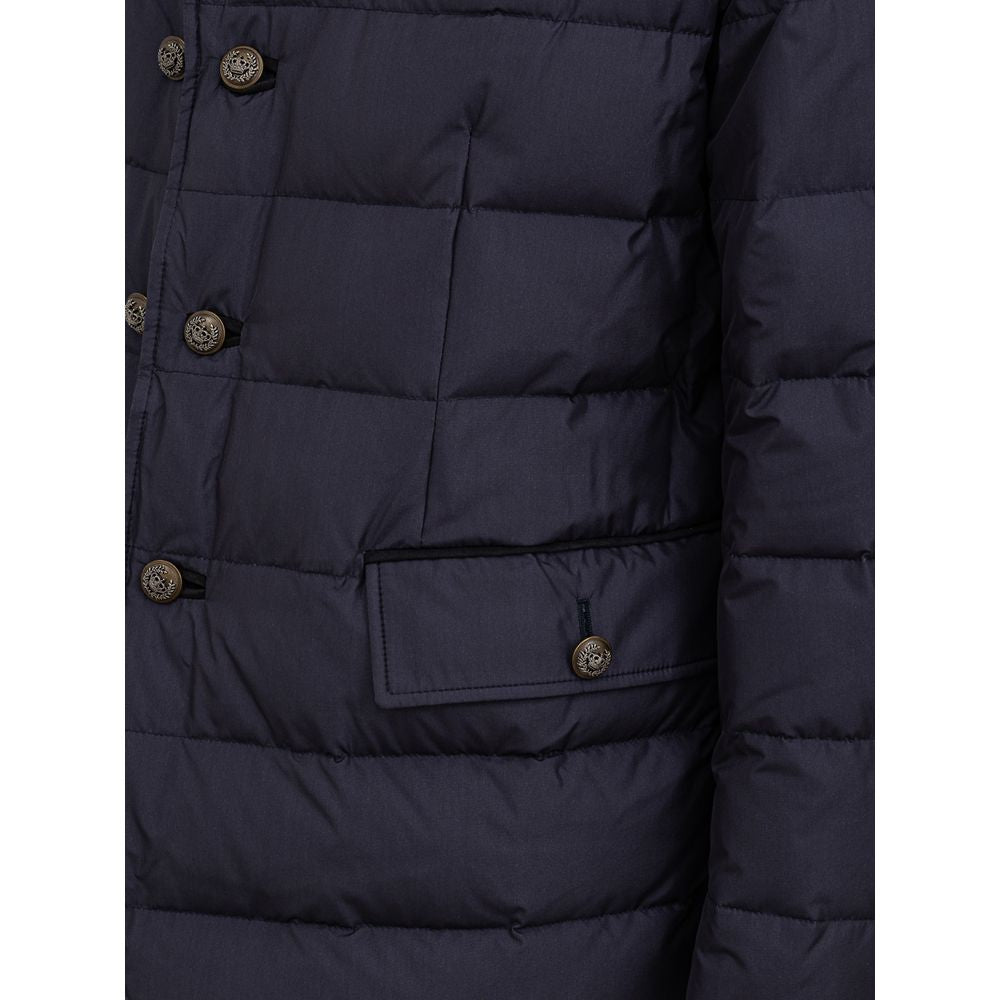 Dolce & Gabbana Blue Polyester Coat by Dolce & Gabbana outlet now on sale