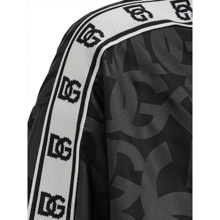 Dolce & Gabbana Black Polyester Shell Jacket