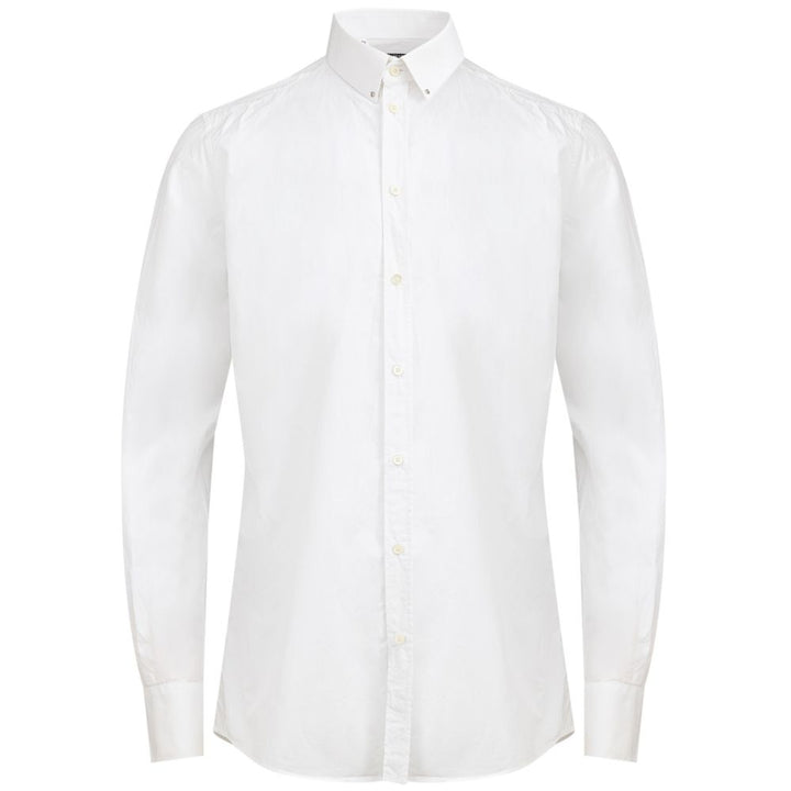 Dolce & Gabbana White Cotton Dress Shirt