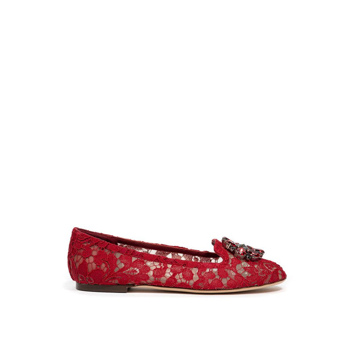 Dolce &amp; Gabbana Sample Sale Dolce &amp; Gabbana Red Viscose Ballet Flats - | Designer outlet