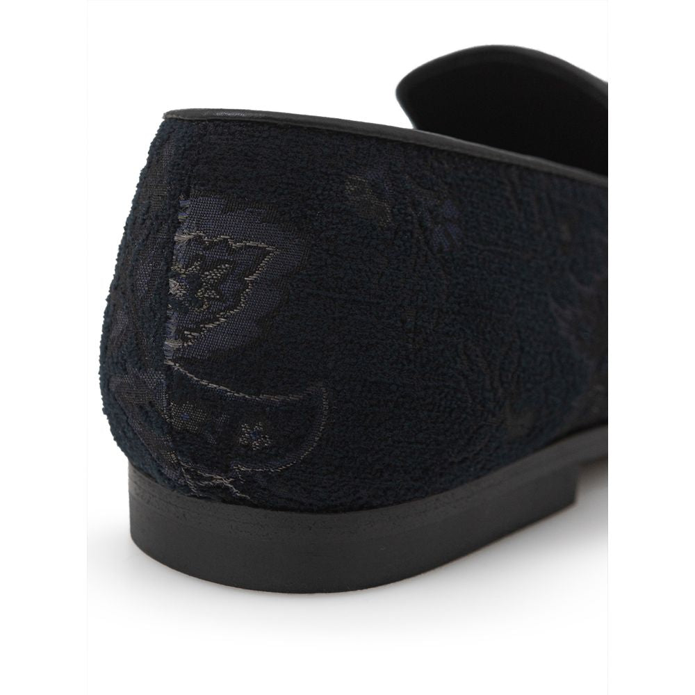 Etro Sample Sale Etro Blue Leather Slip-On Loafers - | Designer outlet
