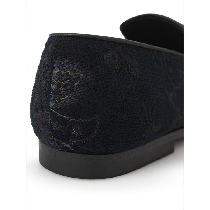 Etro Sample Sale Etro Blue Leather Slip-On Loafers - | Designer outlet