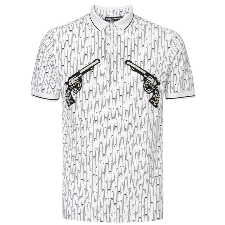 Dolce &amp; Gabbana White Cotton Polo Shirt by Dolce &amp; Gabbana outlet now on sale