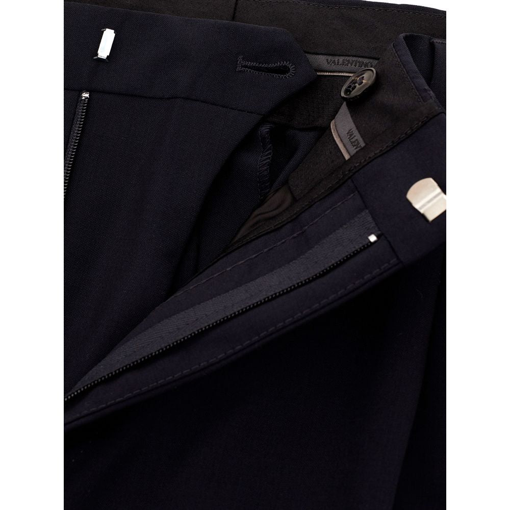 Valentino Black Wool Dress Pants by Valentino outlet now on sale
