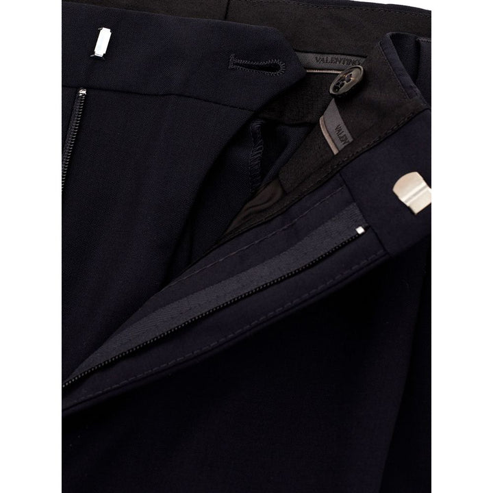 Valentino Black Wool Dress Pants by Valentino outlet now on sale