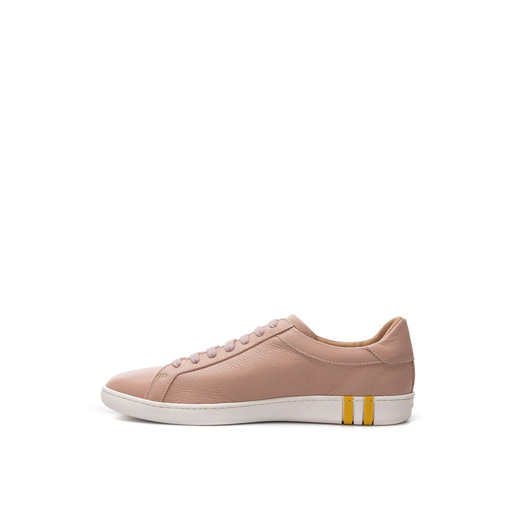 Bally Sample Sale Bally Pink Fabric And Leather Low Top Sneakers - | Designer outlet