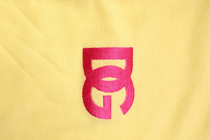 Dolce &amp; Gabbana Sample Sale Dolce &amp; Gabbana Yellow Cotton Logo Collared Polo T-shirt - | Designer outlet