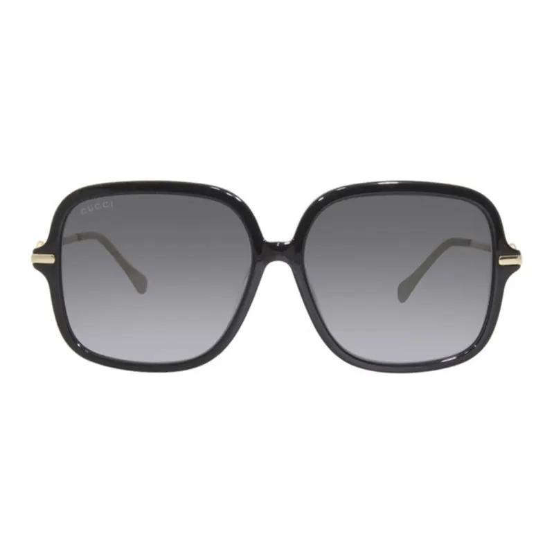 Gucci Sunglasses Square Full Rim, Black Frame And Grey Gradient Lens