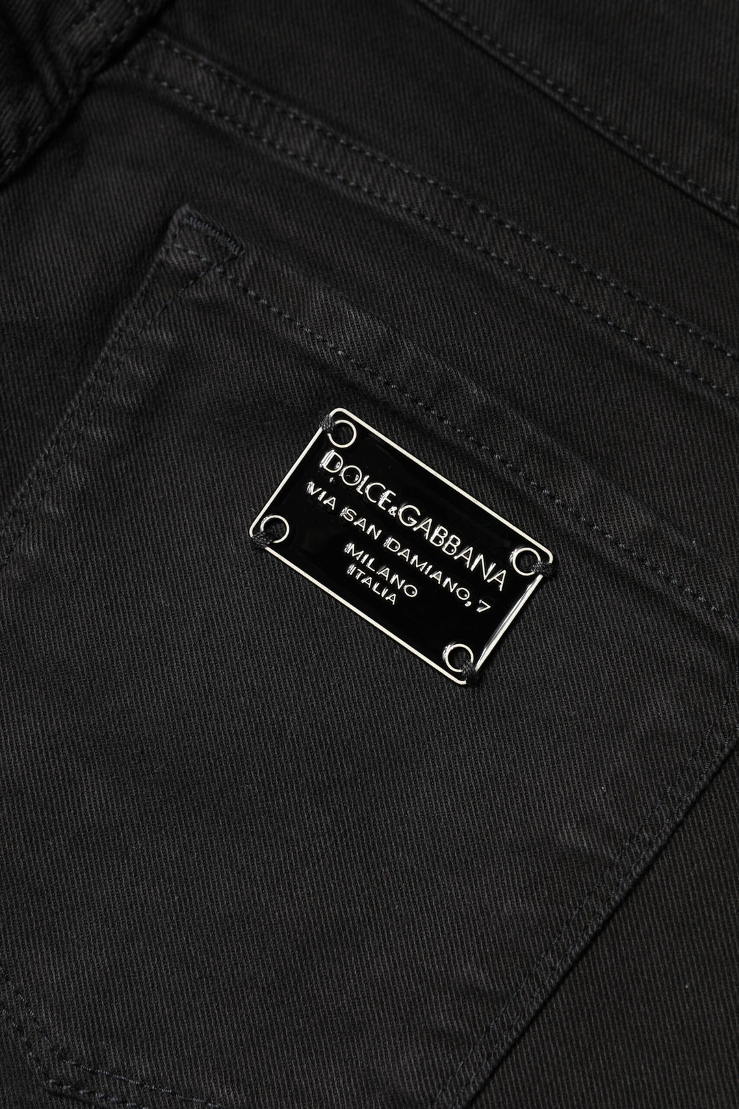 Dolce &amp; Gabbana Sample Sale Dolce &amp; Gabbana Black Cotton Mid Waisted Skinny Denim Jeans - | Designer outlet