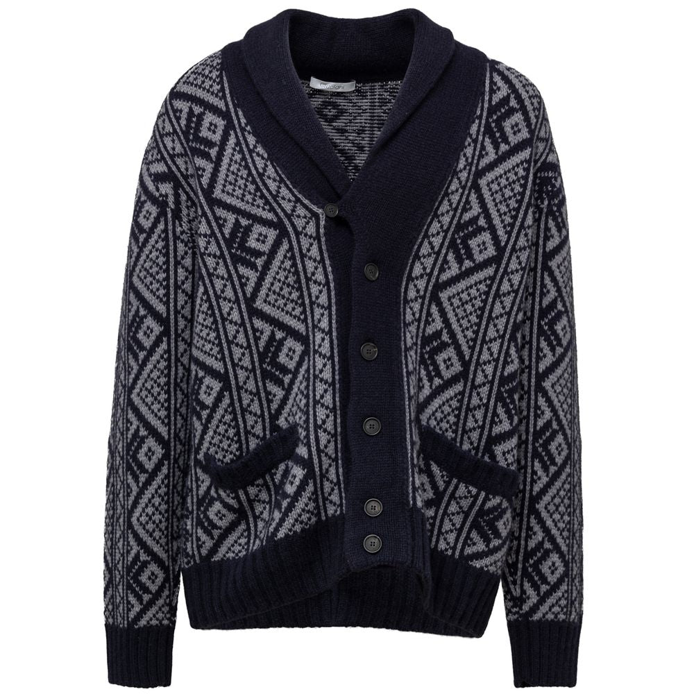 Cruciani Bicolor Cashmere Cardigan by Cruciani outlet now on sale