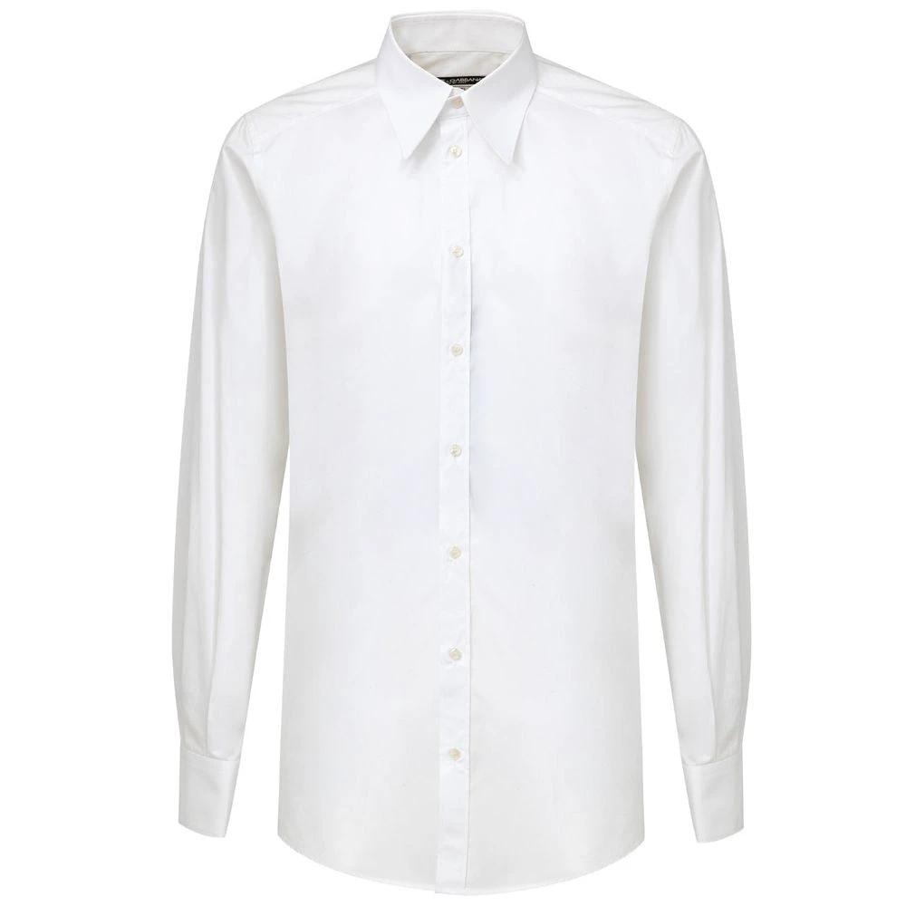 Dolce &amp; Gabbana White Cotton Dress Shirt by Dolce &amp; Gabbana outlet now on sale
