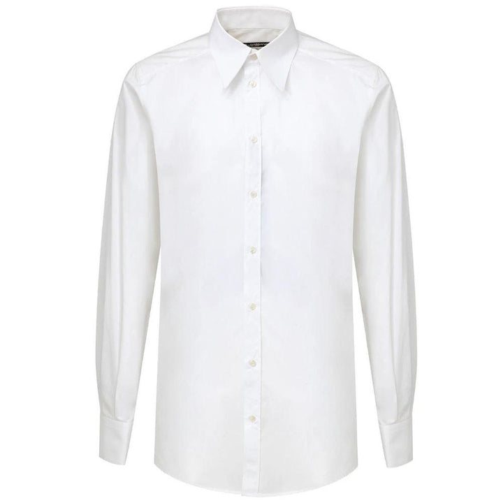 Dolce &amp; Gabbana White Cotton Dress Shirt by Dolce &amp; Gabbana outlet now on sale
