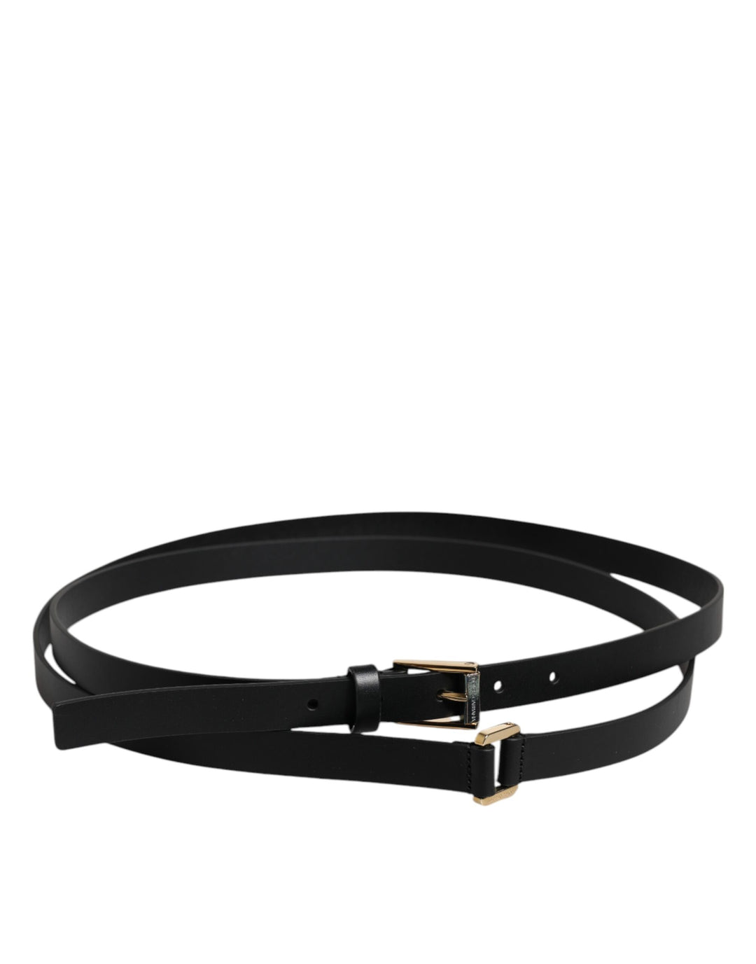 Dolce &amp; Gabbana Sample Sale Dolce &amp; Gabbana Black Calfskin Classic Metal Logo Buckle Belt - | Designer outlet