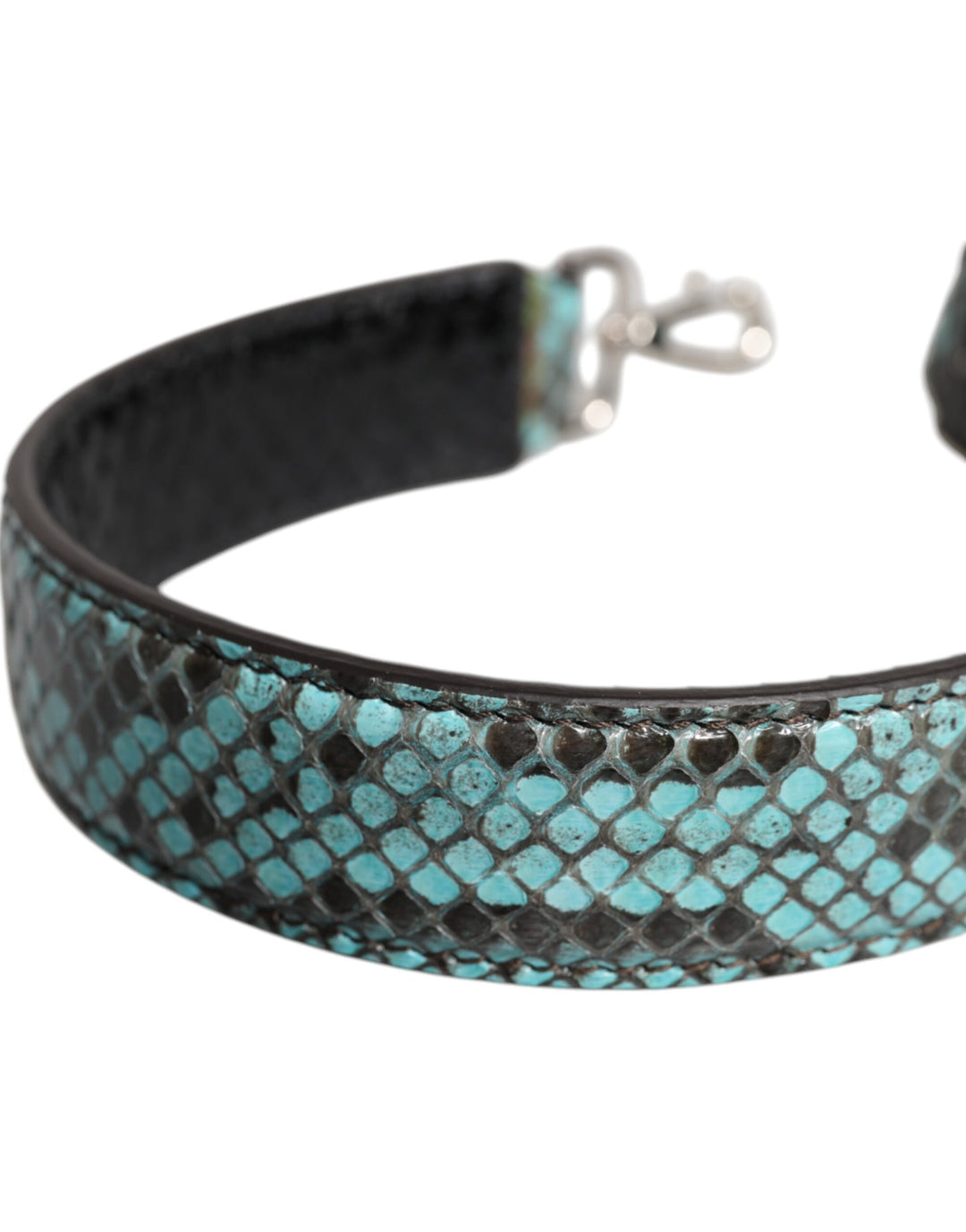 Dolce & Gabbana Black Blue Exotic Leather Bag Shoulder Strap by Dolce & Gabbana outlet now on sale