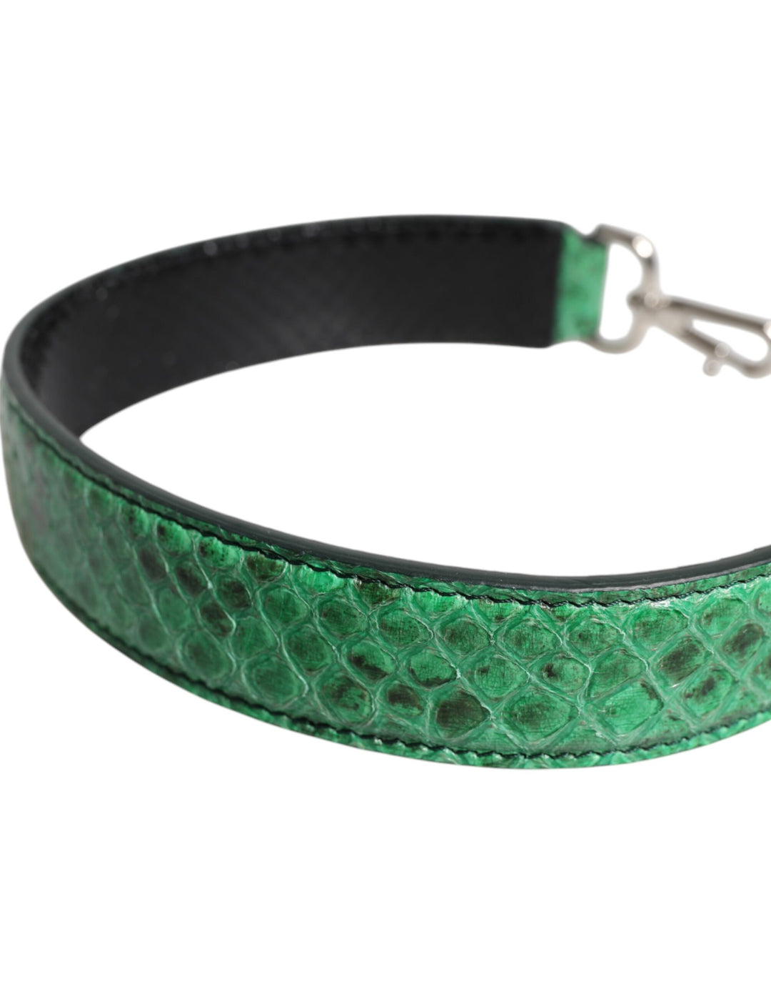 Dolce & Gabbana Black Green Exotic Leather Bag Shoulder Strap by Dolce & Gabbana outlet now on sale