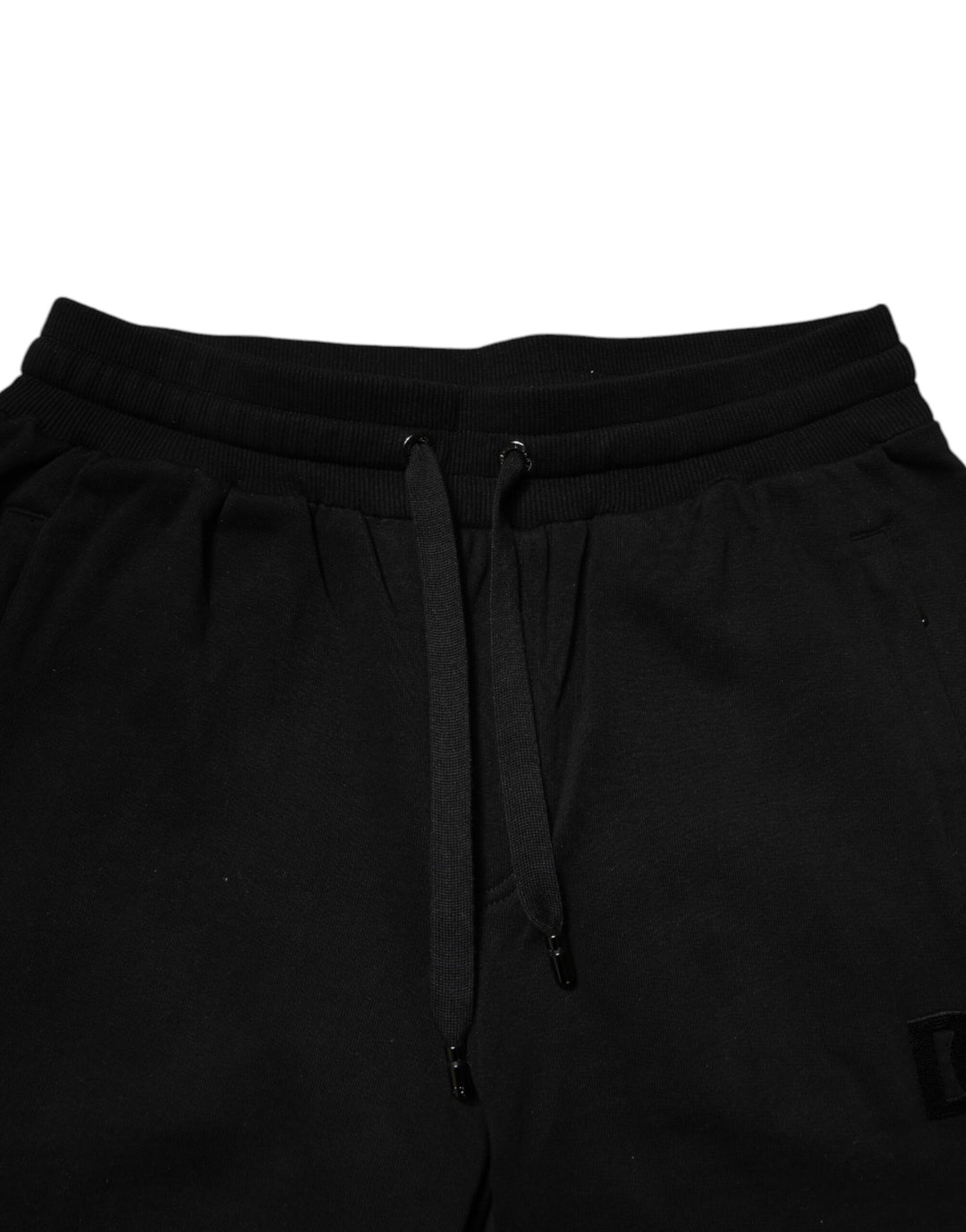 Dolce &amp; Gabbana Sample Sale Dolce &amp; Gabbana Black Cotton Mid Waist Jogger Sweatpants Pants - | Designer outlet
