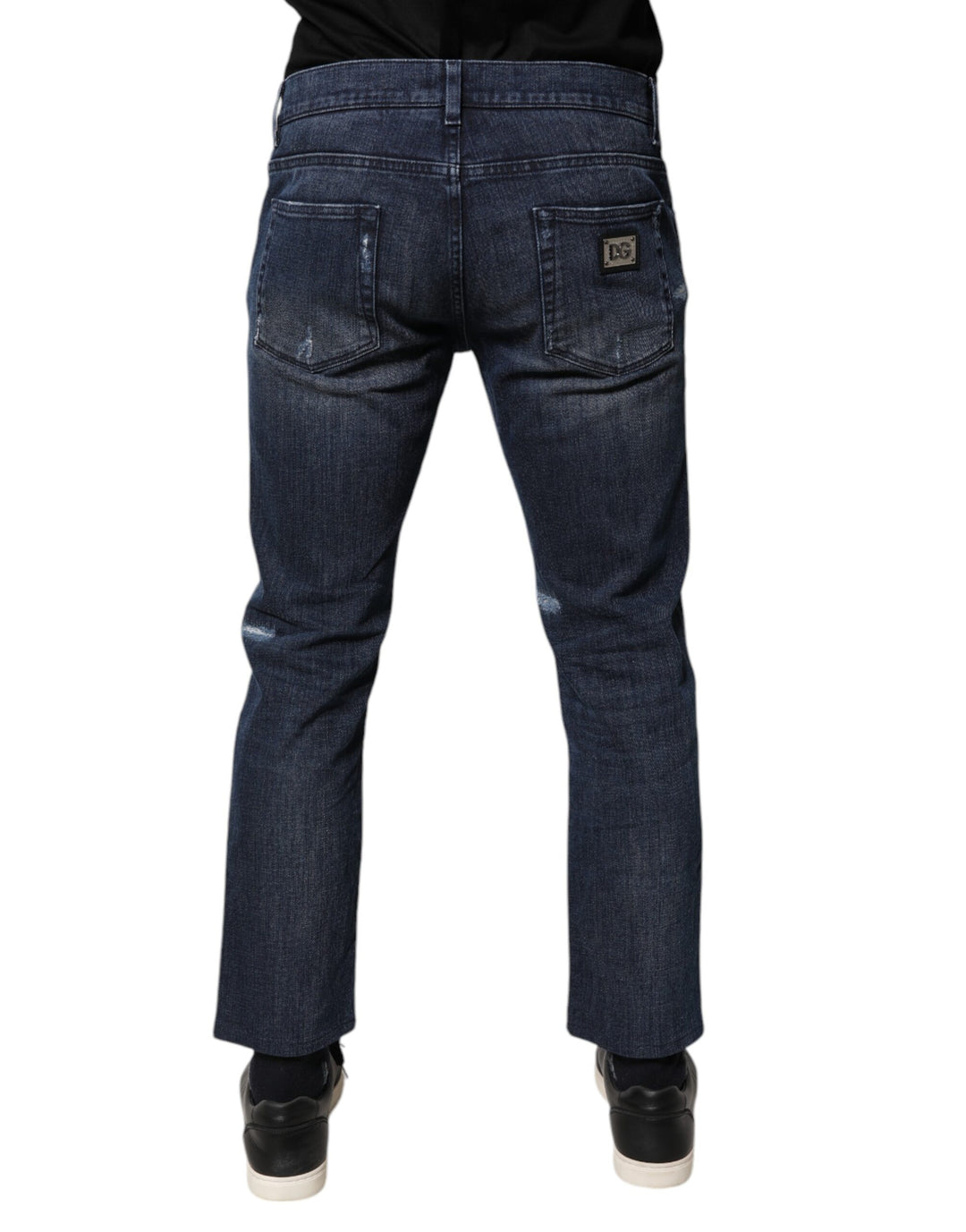 Dolce &amp; Gabbana Sample Sale Dolce &amp; Gabbana Blue Cotton Stretch Skinny Men Denim Jeans - | Designer outlet