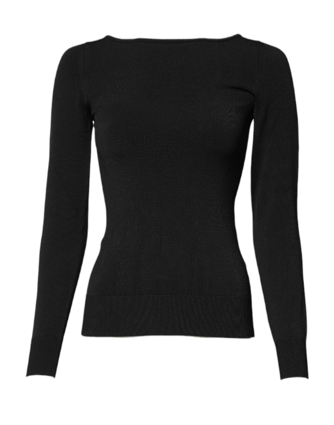 Dolce &amp; Gabbana Sample Sale Dolce &amp; Gabbana Black Viscose Long Sleeves Pullover Top - | Designer outlet