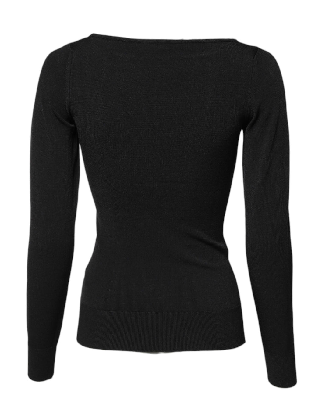 Dolce &amp; Gabbana Sample Sale Dolce &amp; Gabbana Black Viscose Long Sleeves Pullover Top - | Designer outlet
