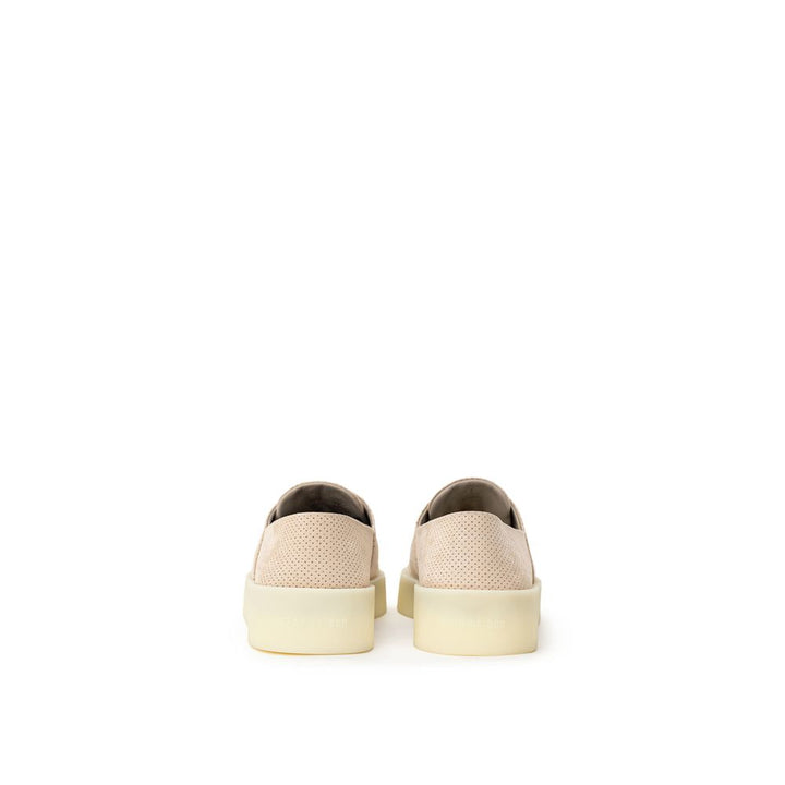 Fear Of God Beige Leather Low Top Sneakers by Fear Of God outlet now on sale