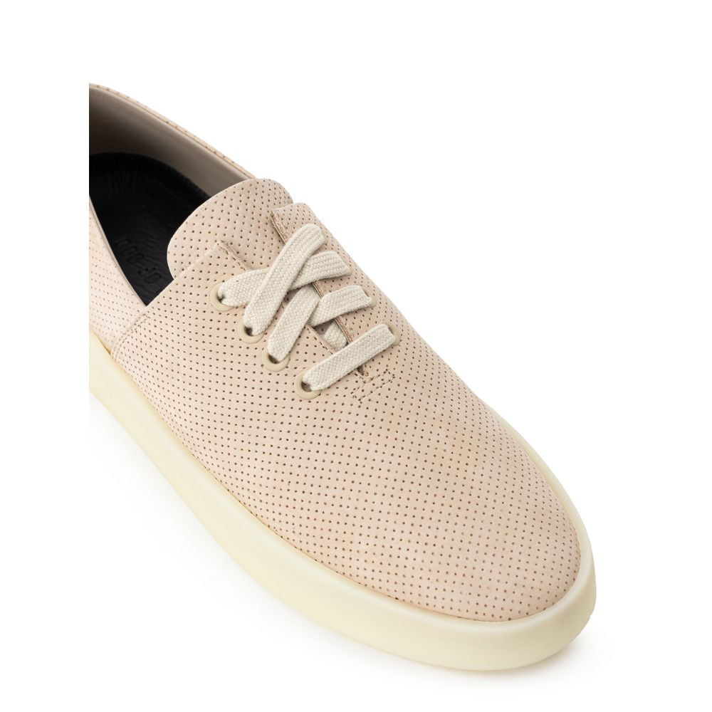 Fear Of God Beige Leather Low Top Sneakers by Fear Of God outlet now on sale