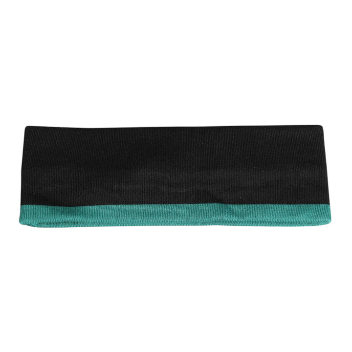 Dolce & Gabbana Black Silk Knitted DG Queen Head Band Hat