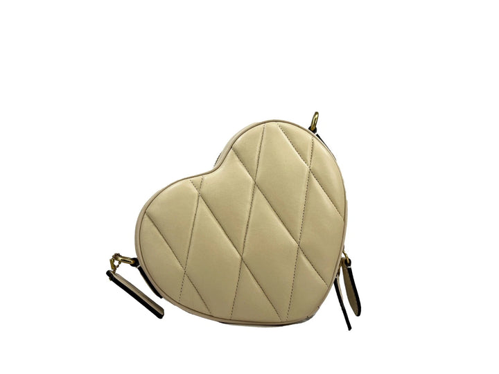 COACH Heart Small Quilted Leather Crossbody Bag Purse