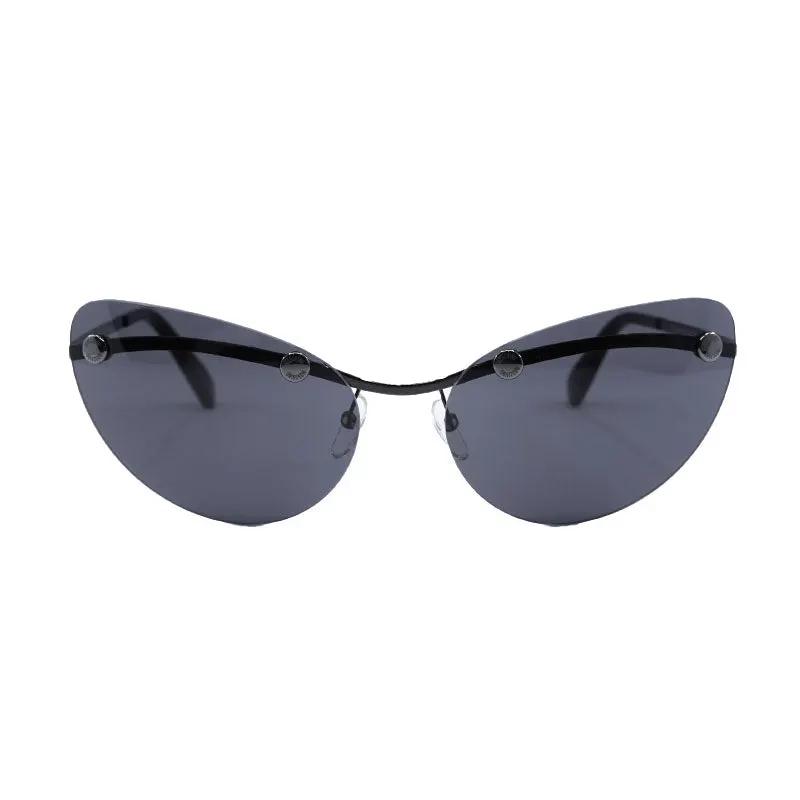 Moschino Sample Sale | Moschino Sunglasses Cat Eye Rimless, Black Frame And Grey Lens Mos082/s0V81Ir - Cat Eye Sunglasses | Designer outlet