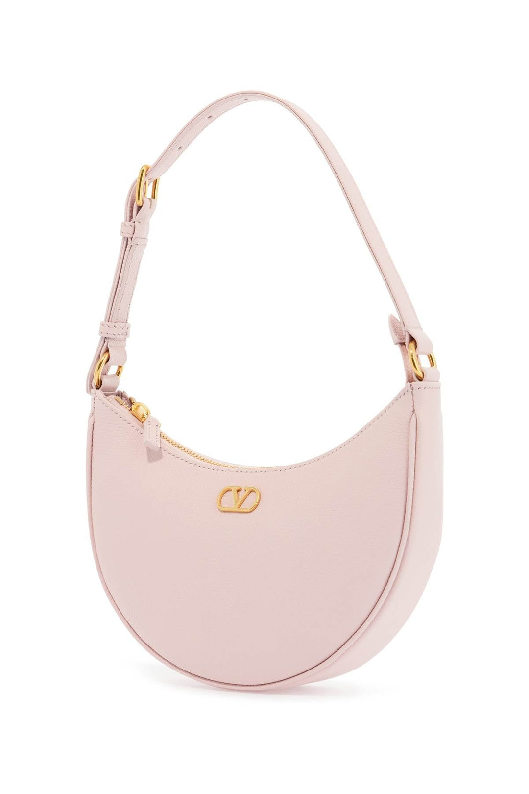 Valentino Garavani Borsa Hobo Mini In Pelle Rose Quartz