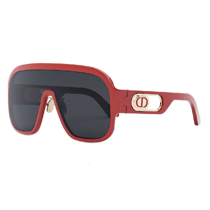Dior Shield Full Rim, with a Red frame and Grey lens.