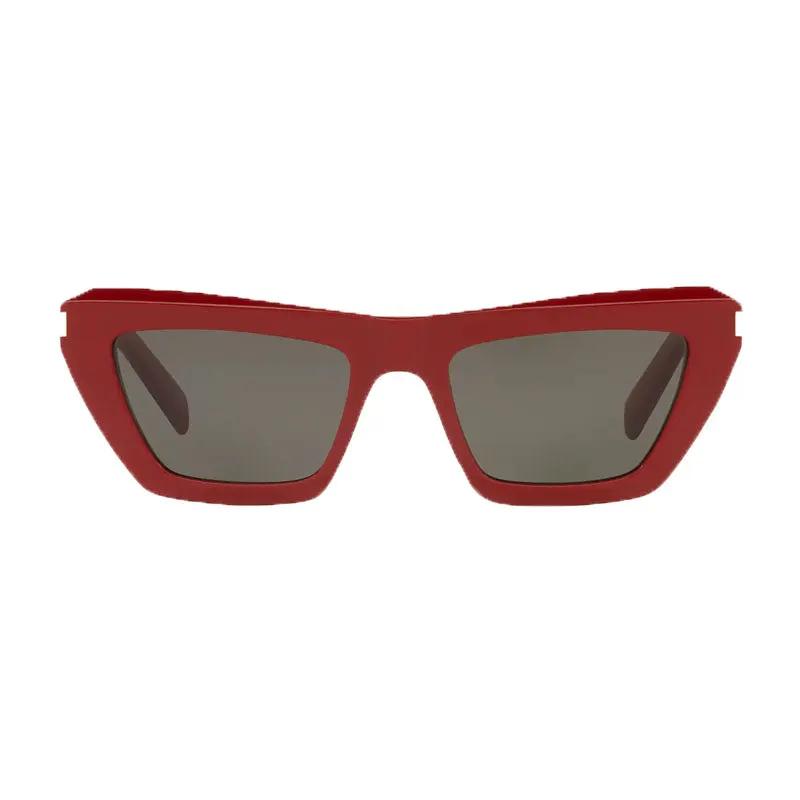 Saint Laurent Sample Sale | Saint Laurent Sunglasses Cat Eye Full Rim, Red Frame And Grey Lens Sl467003 - Cat Eye Sunglasses | Designer outlet