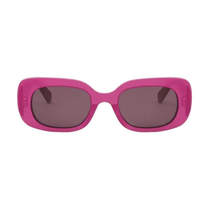 Celine Sample Sale | Celine Sunglasses Rectangle Full Rim, Shiny Pink Frame And Brown Lens Cl40287U72E - Sunglasses | Designer outlet