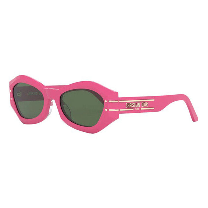 Dior Sunglasses Cat Eye Full Rim, Red Frame and Green Lens DIORSIGNATUREB1U35C0
