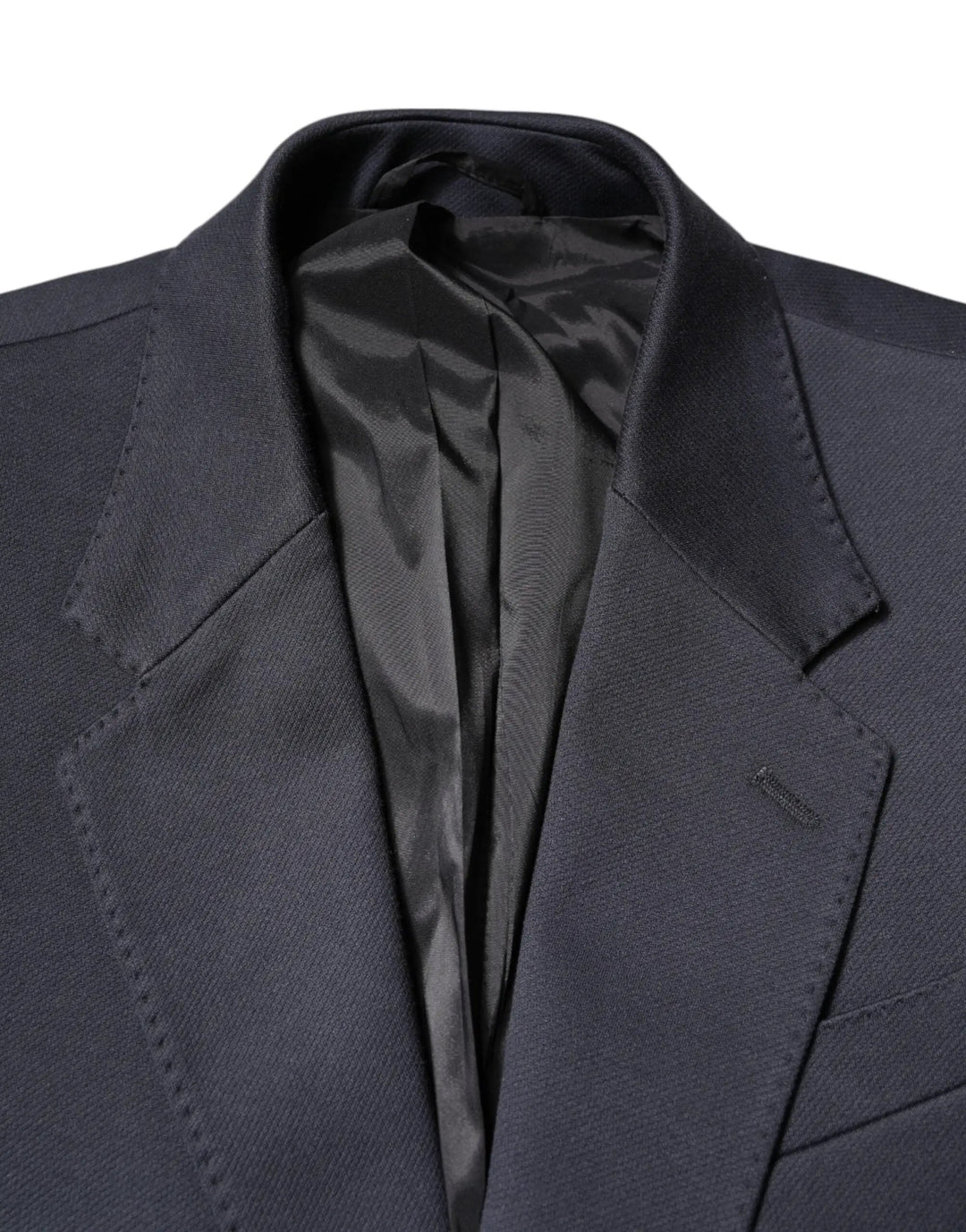 Dolce &amp; Gabbana Sample Sale | Dolce &amp; Gabbana Dark Blue Cotton Men Jacket Coat Suit Blazer - | Designer outlet