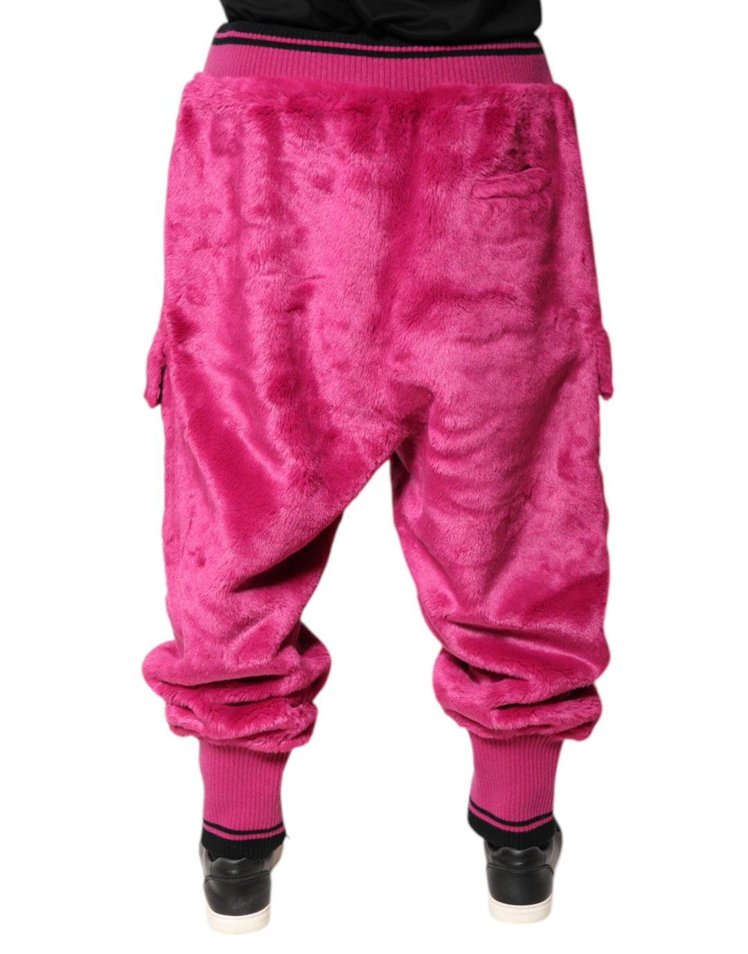 Dolce &amp; Gabbana Sample Sale Dolce &amp; Gabbana Pink Acrylic Cargo Jogging Sweatpants Pants - | Designer outlet