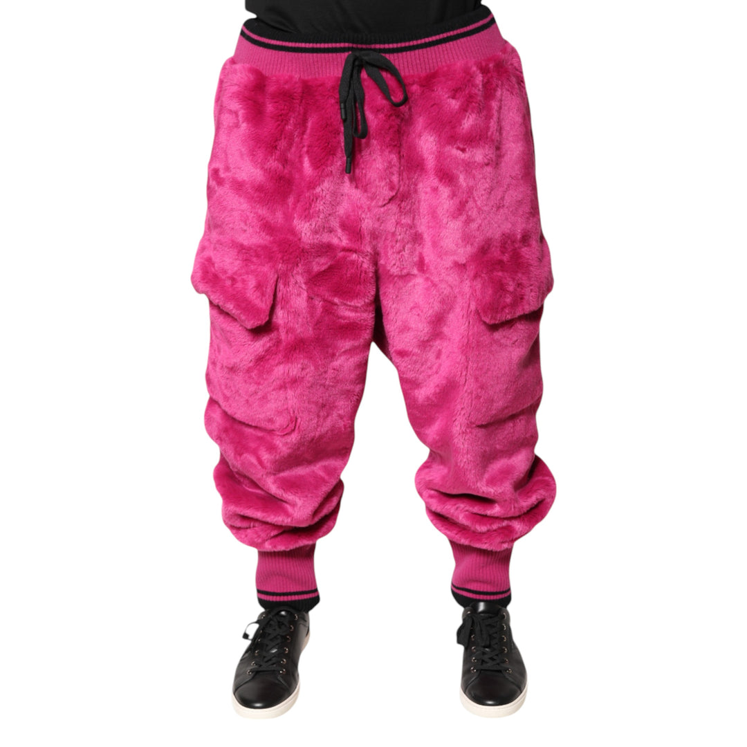 Dolce &amp; Gabbana Sample Sale Dolce &amp; Gabbana Pink Acrylic Cargo Jogging Sweatpants Pants - | Designer outlet