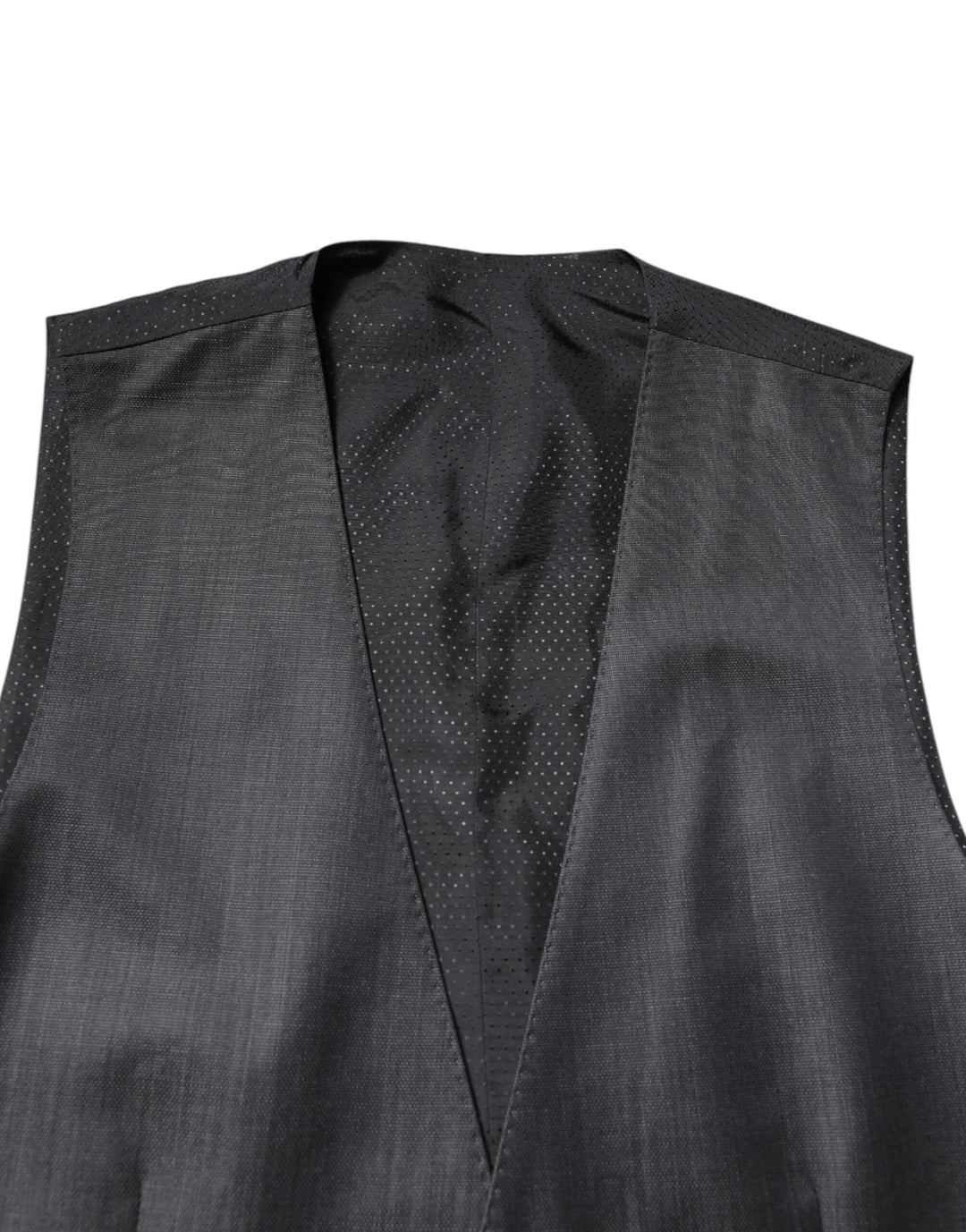 Dolce &amp; Gabbana Sample Sale Dolce &amp; Gabbana Black Wool Waistcoat Dress Formal Vest - | Designer outlet