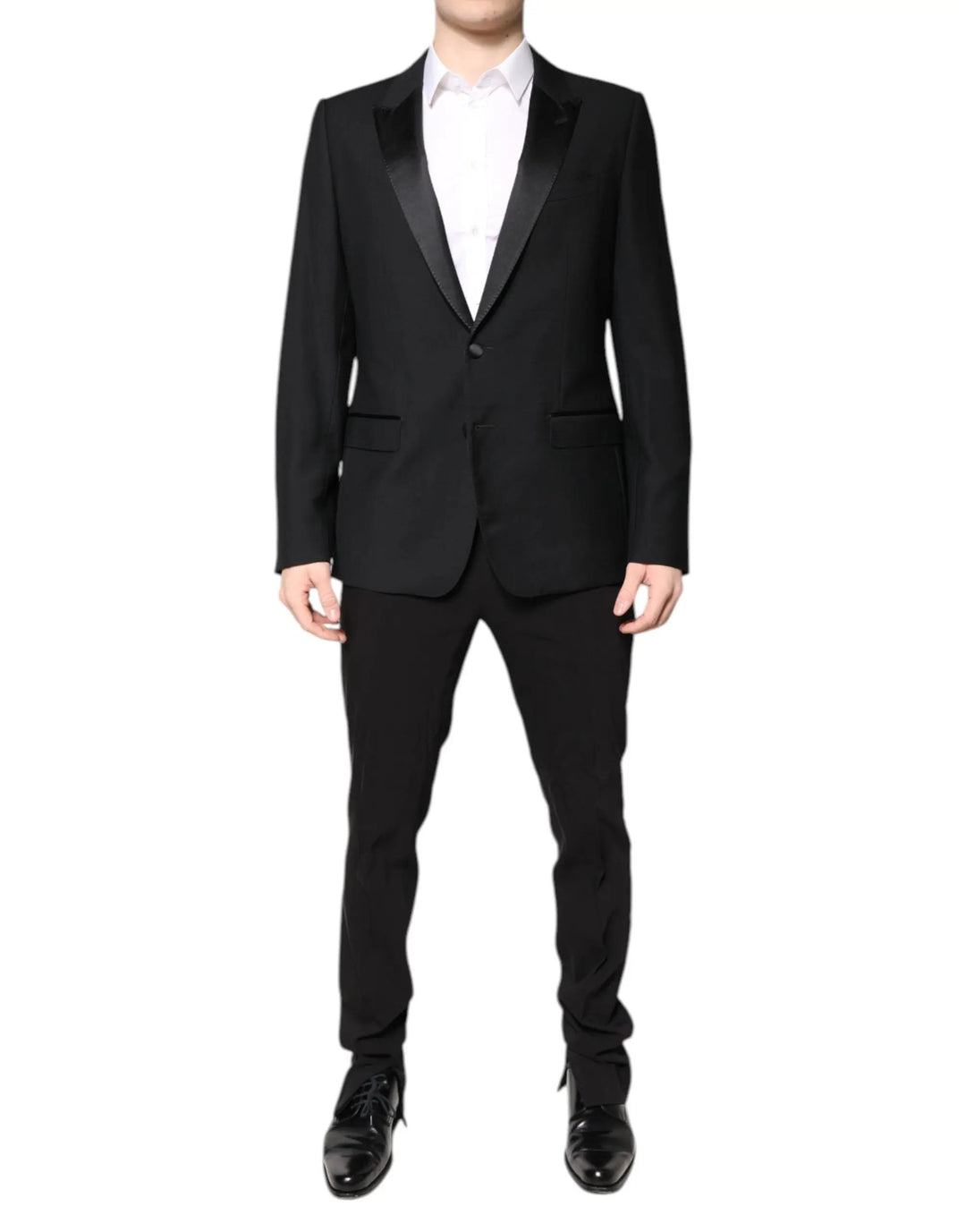 Dolce &amp; Gabbana Black Wool Single Breasted Blazer Jacket