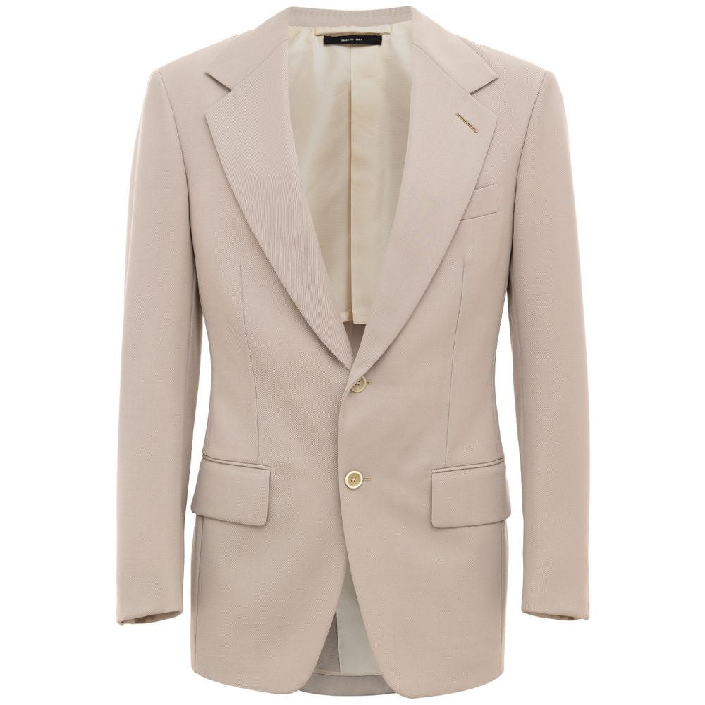 Tom Ford Beige Wool Blazer | Authentic Blazers on sale – Ask Me Wear