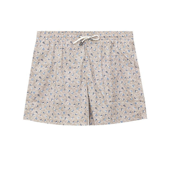 Canali Beige Polyester Swim Shorts by Canali outlet now on sale