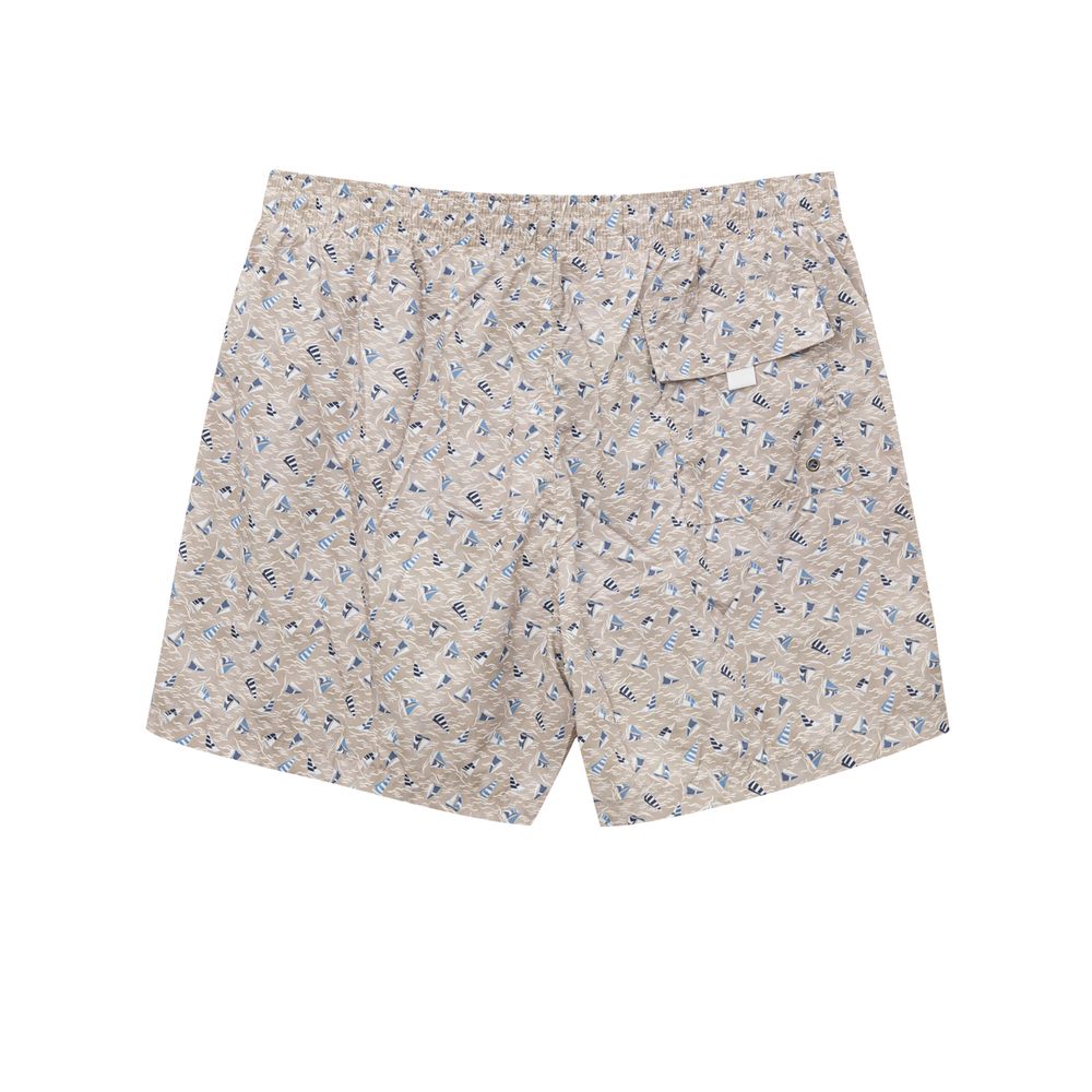 Canali Beige Polyester Swim Shorts by Canali outlet now on sale