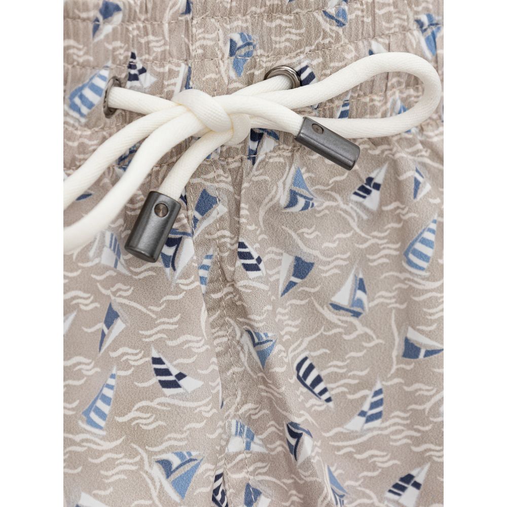 Canali Beige Polyester Swim Shorts by Canali outlet now on sale