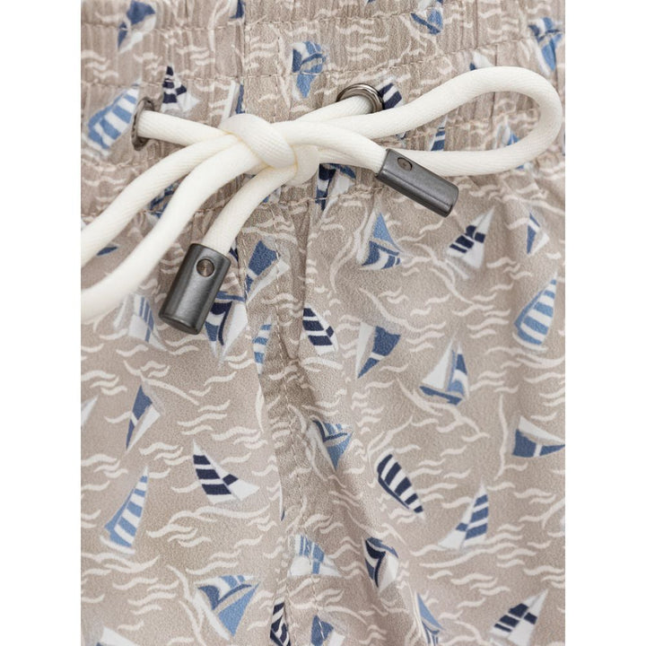 Canali Beige Polyester Swim Shorts by Canali outlet now on sale